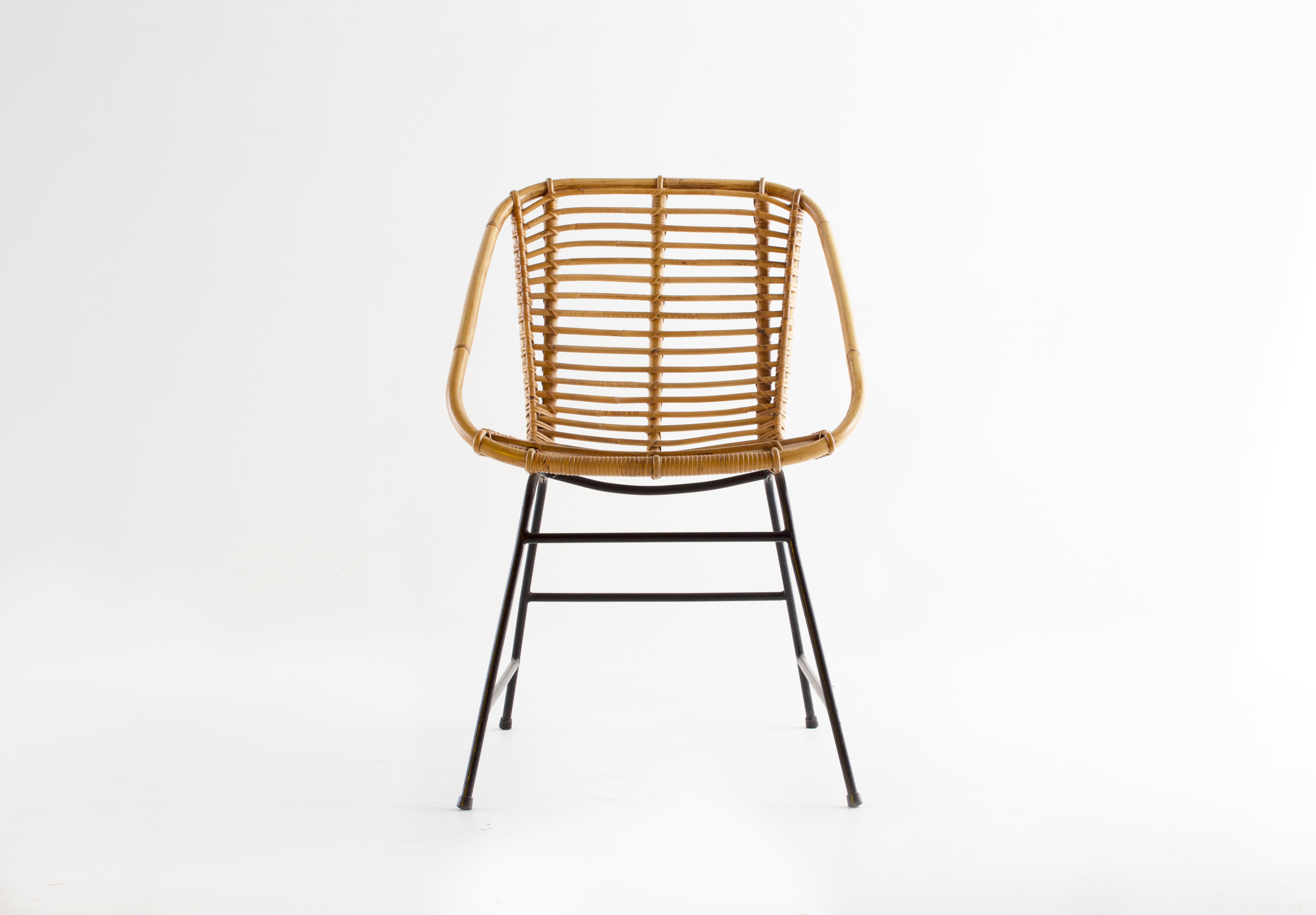 Vintage Swedish Woven Club Chair
