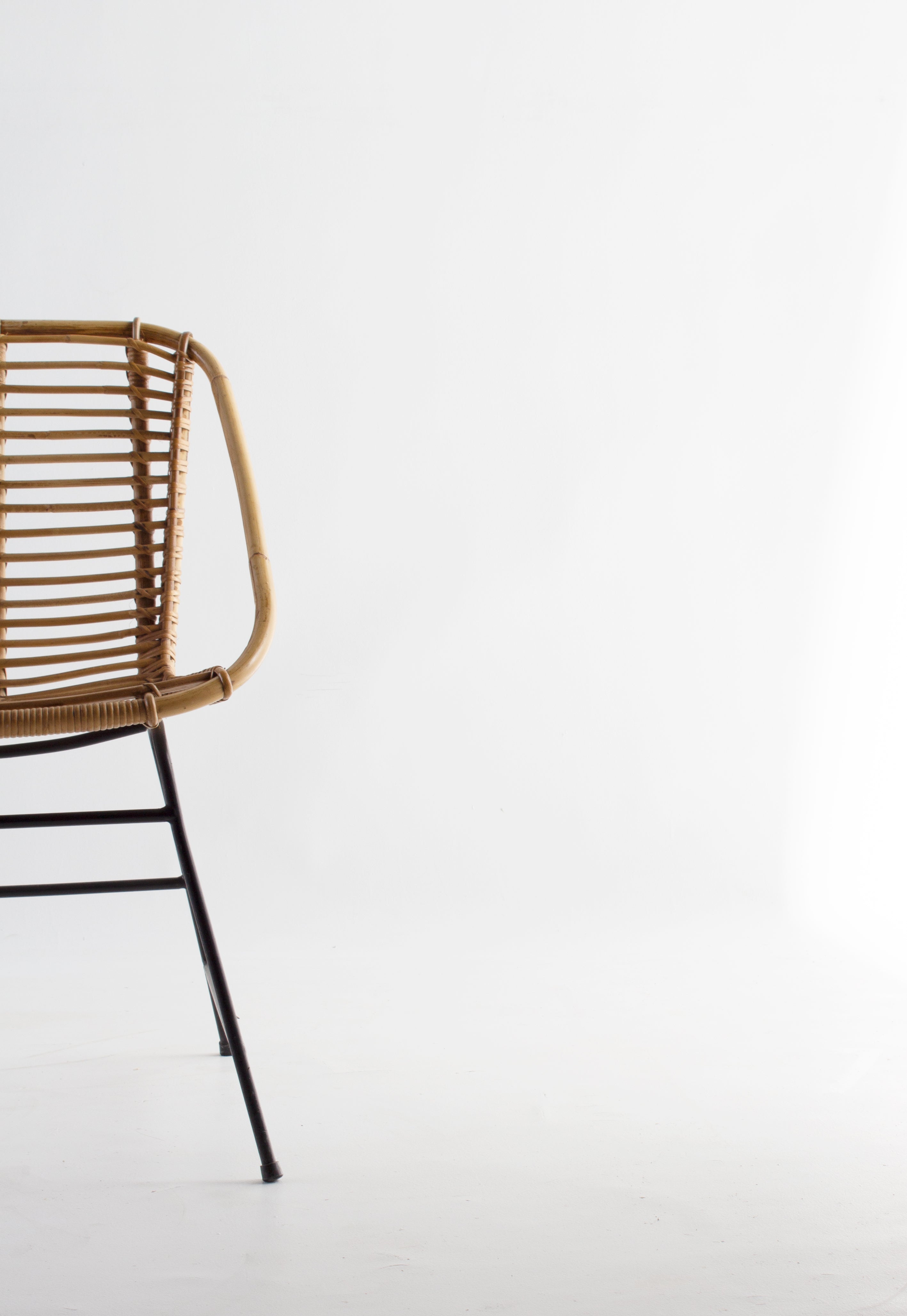 Vintage Swedish Woven Club Chair
