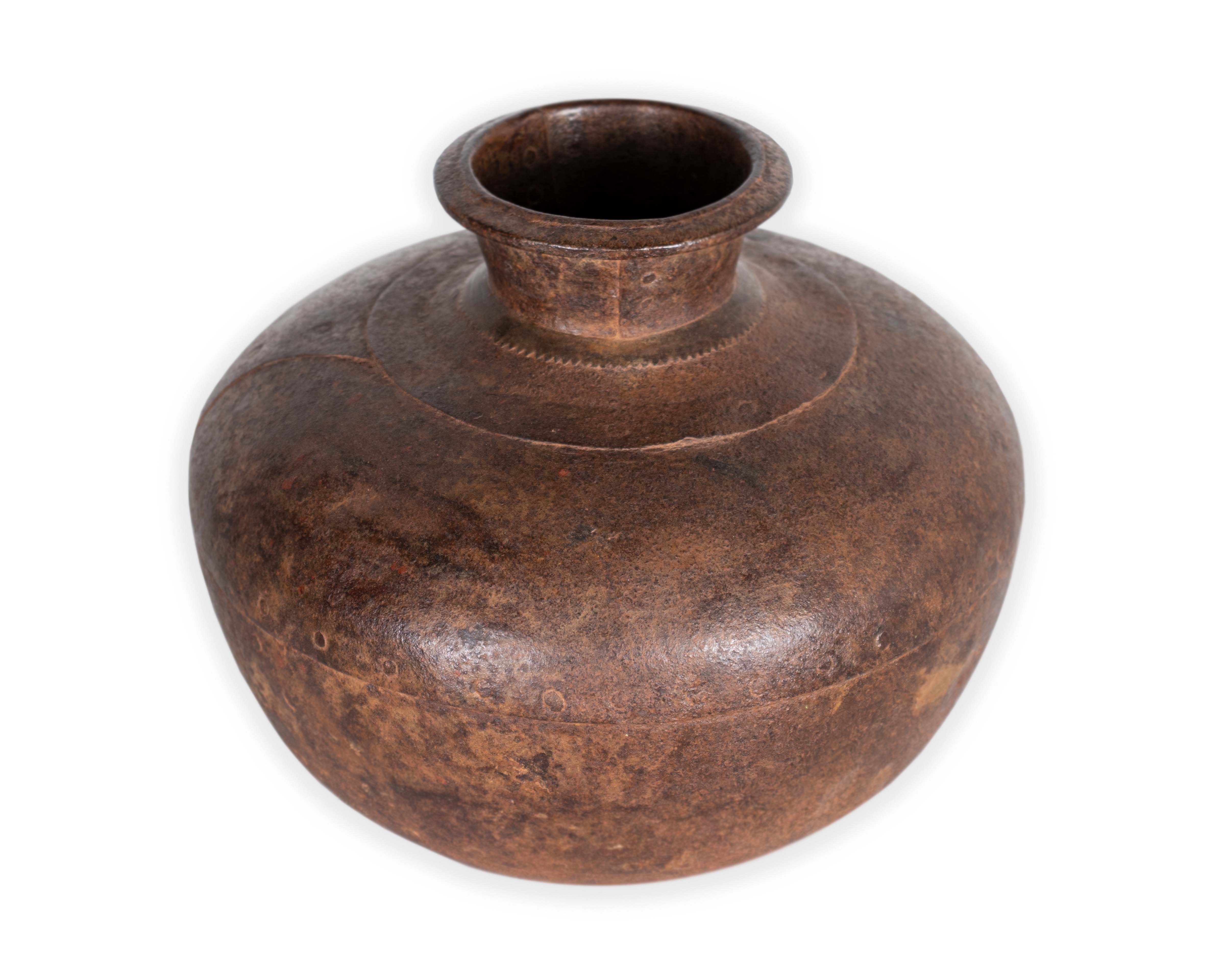 Metal Jar with Panel Design