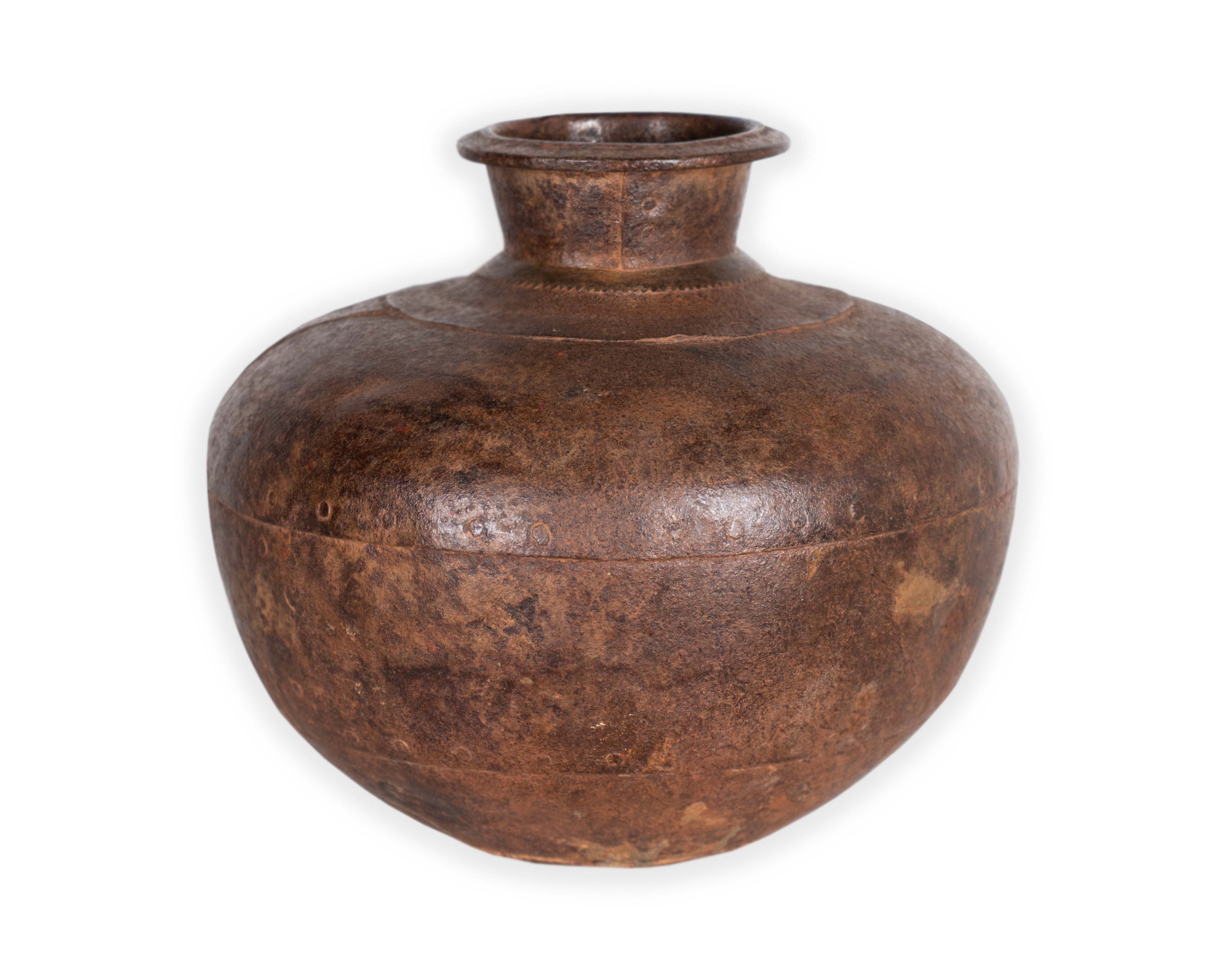 Metal Jar with Panel Design