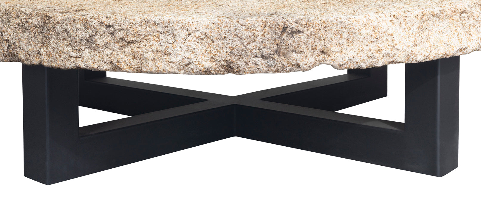 Vintage Granite Well Cover on Powder Coat Steel Base