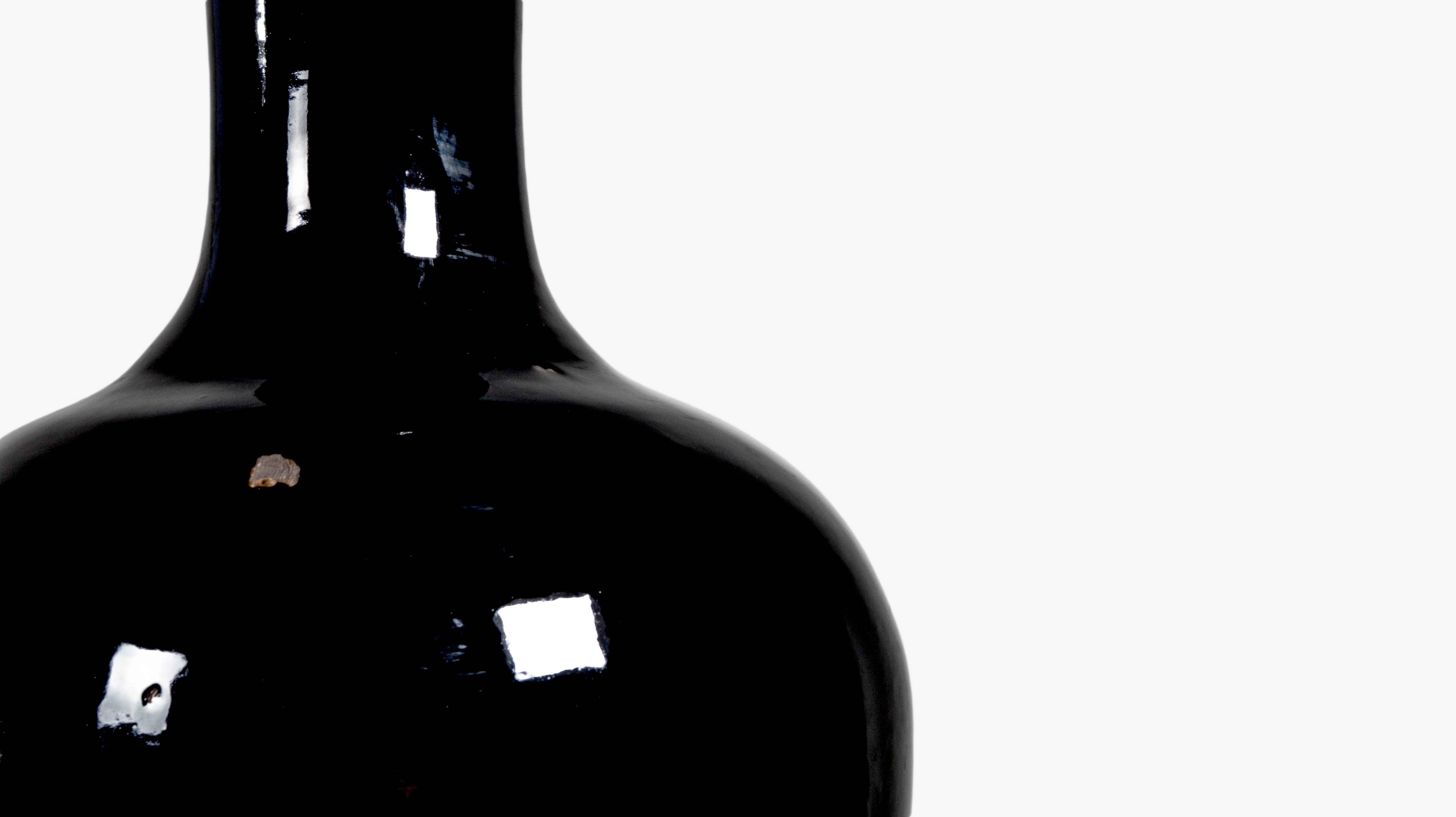 Black Ceramic Glazed Vase