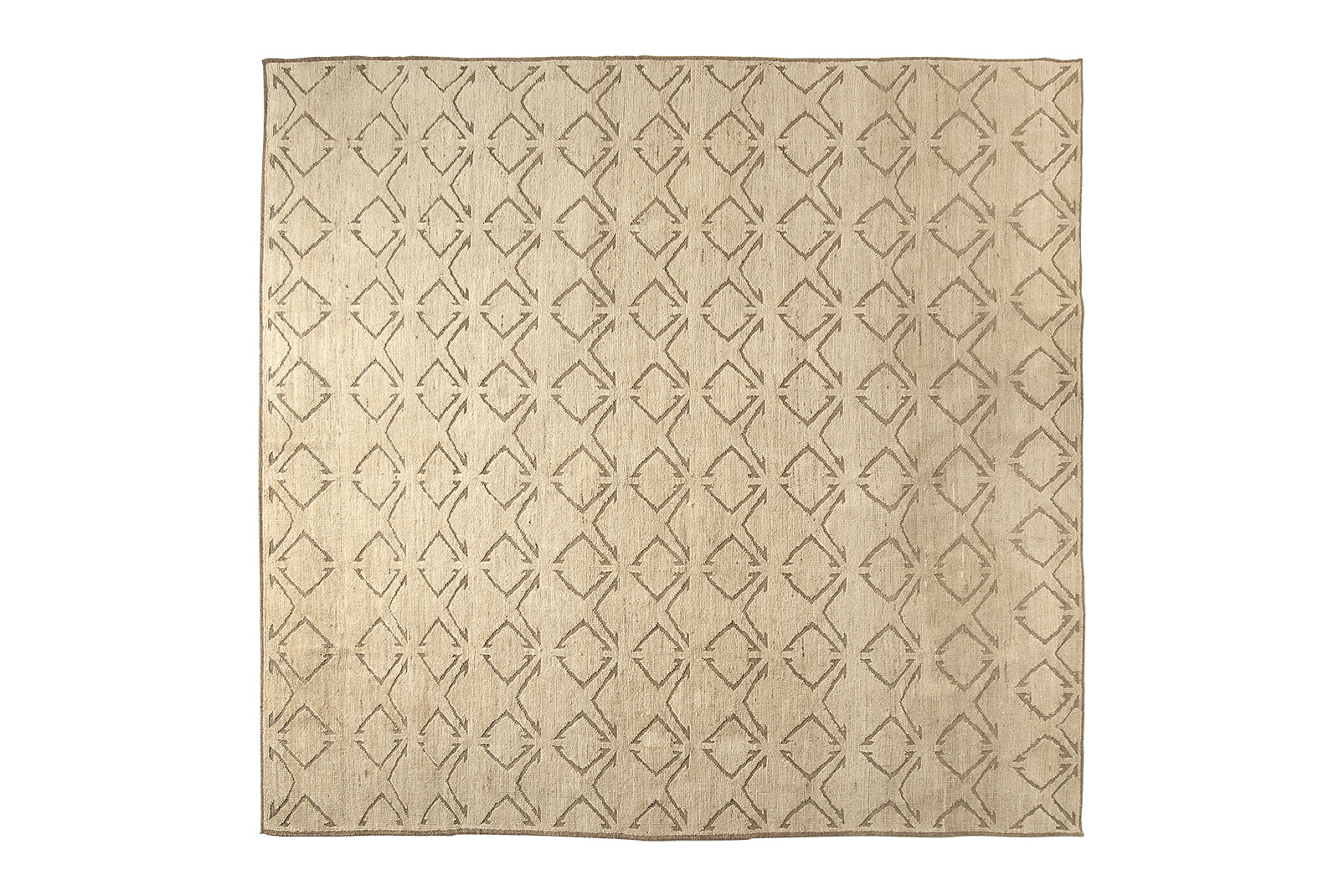Organic Turkish Tulu Rug in Geometric Pattern