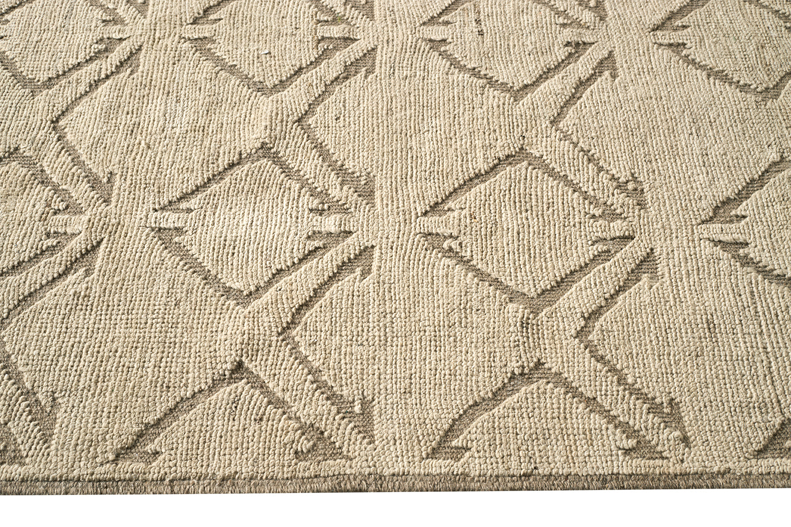 Organic Turkish Tulu Rug in Geometric Pattern