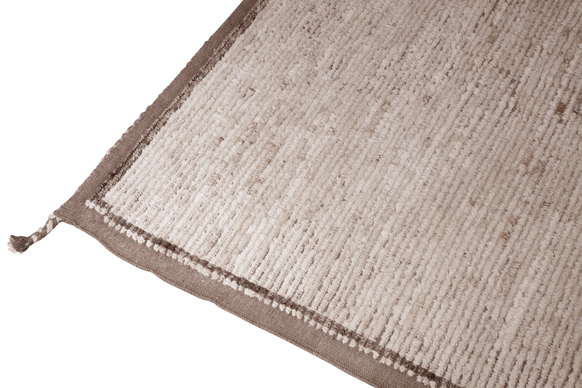Hand Woven Turkish Tulu Rug in Taupe Pattern