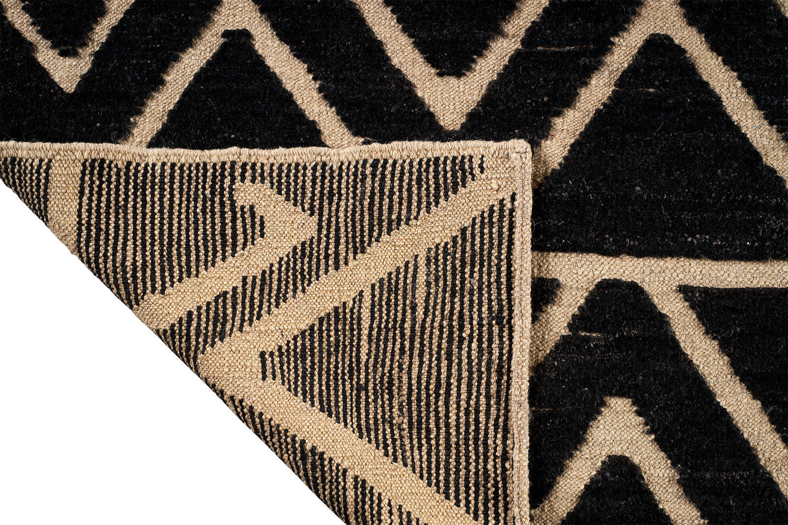 Navy Blue Geometric Turkish Rug