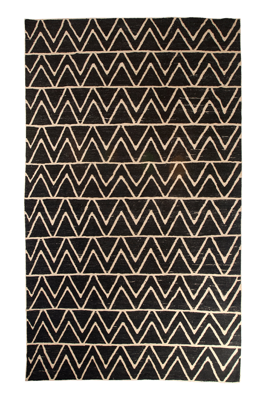 Navy Blue Geometric Turkish Rug