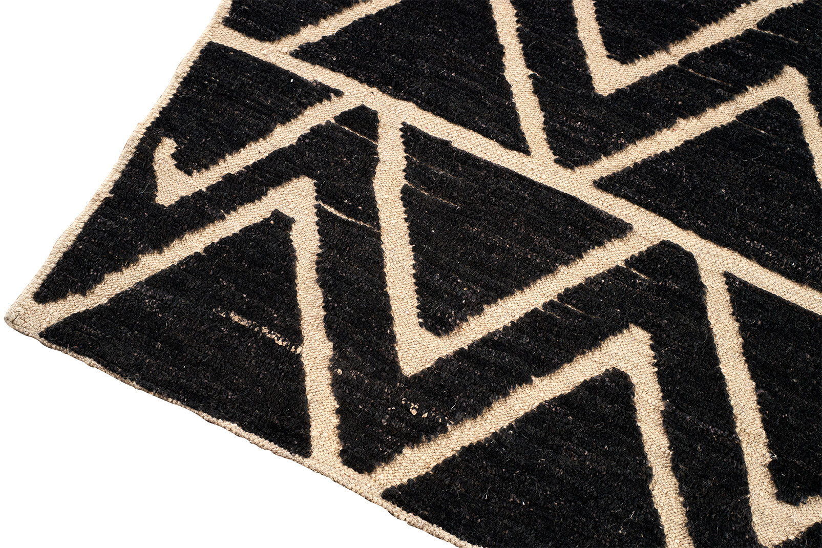 Navy Blue Geometric Turkish Rug