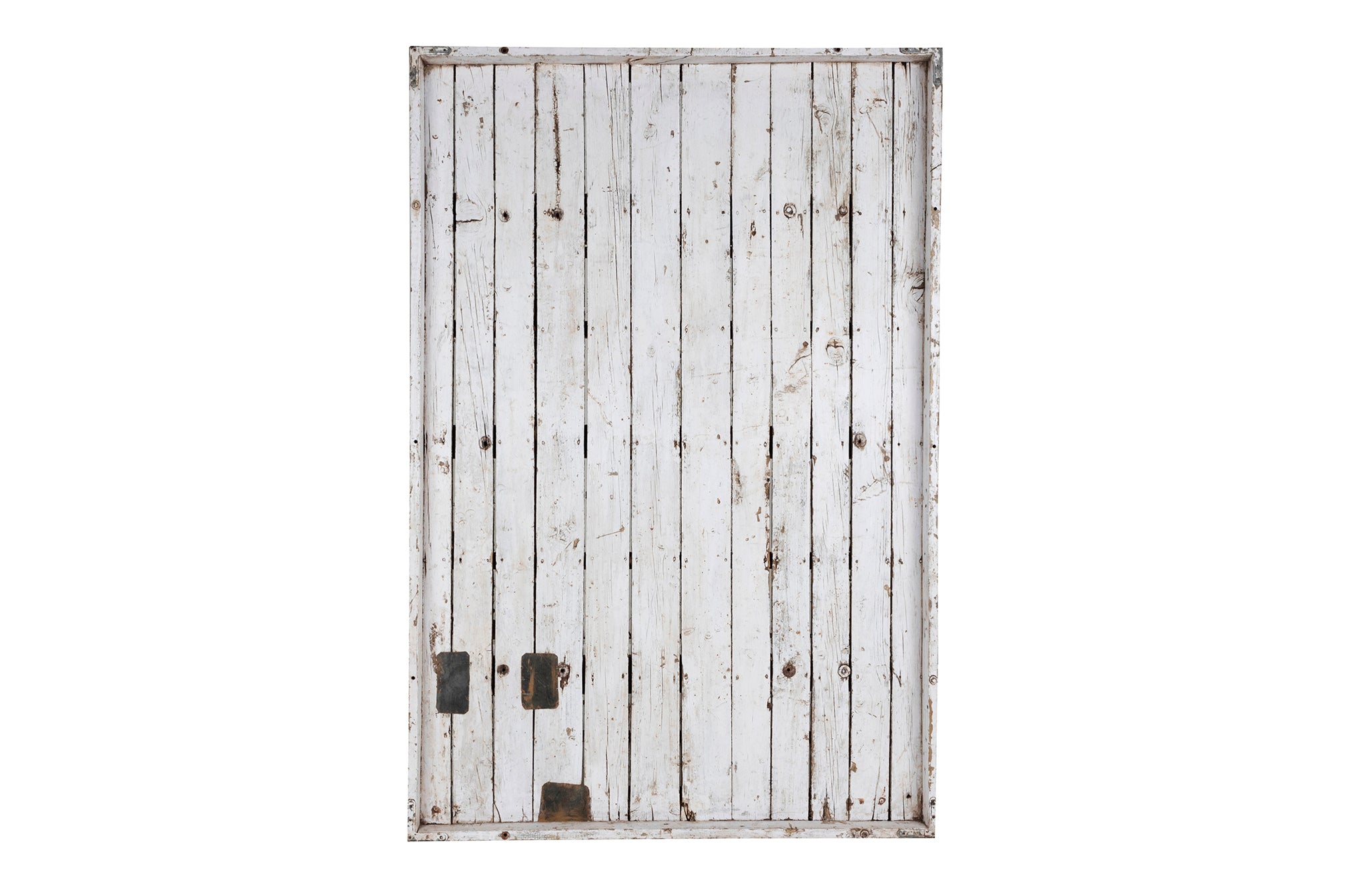 Reclaimed Wood Panel in Original White Paint Patina