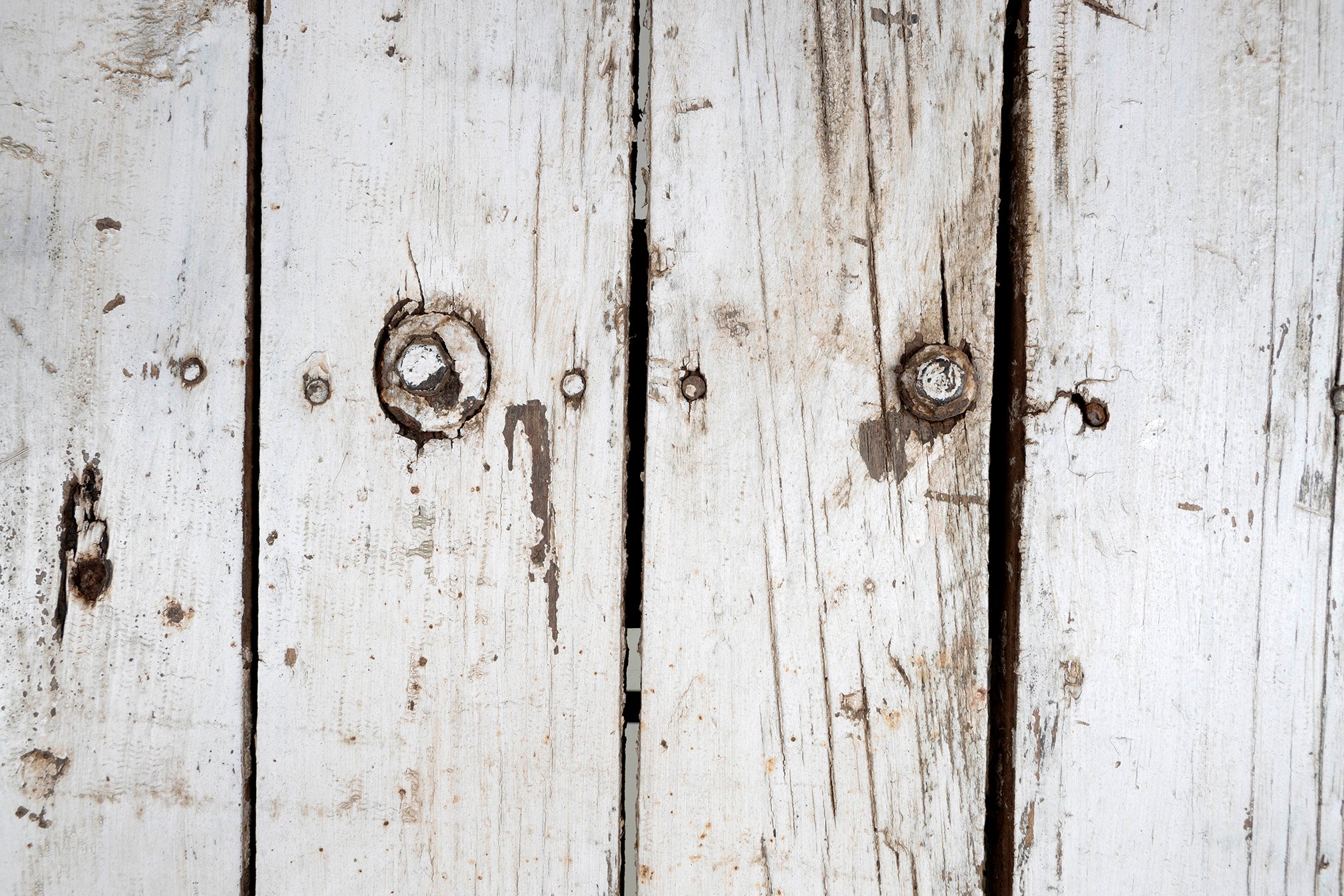 Reclaimed Wood Panel in Original White Paint Patina