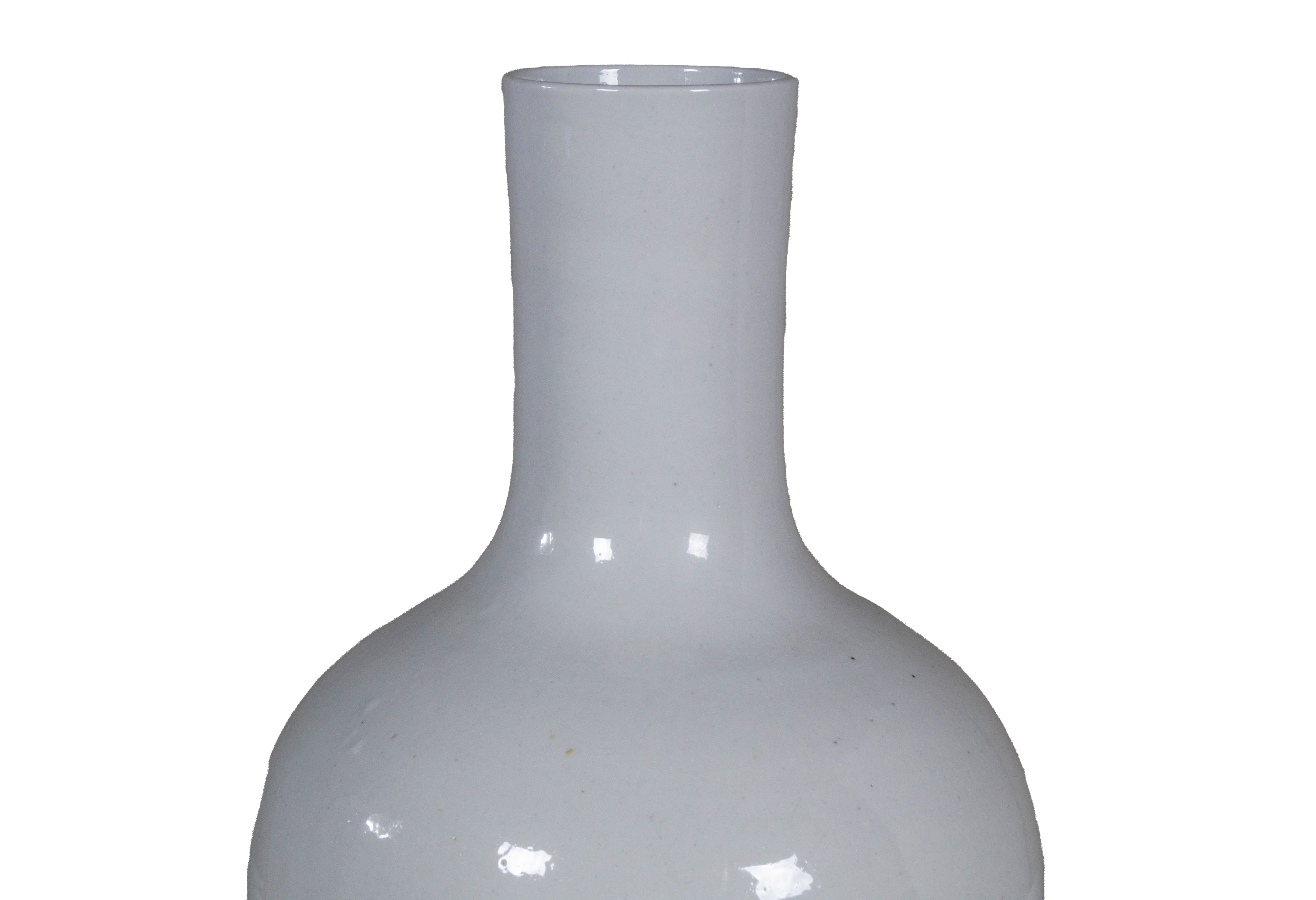 Medium White Ceramic Vase