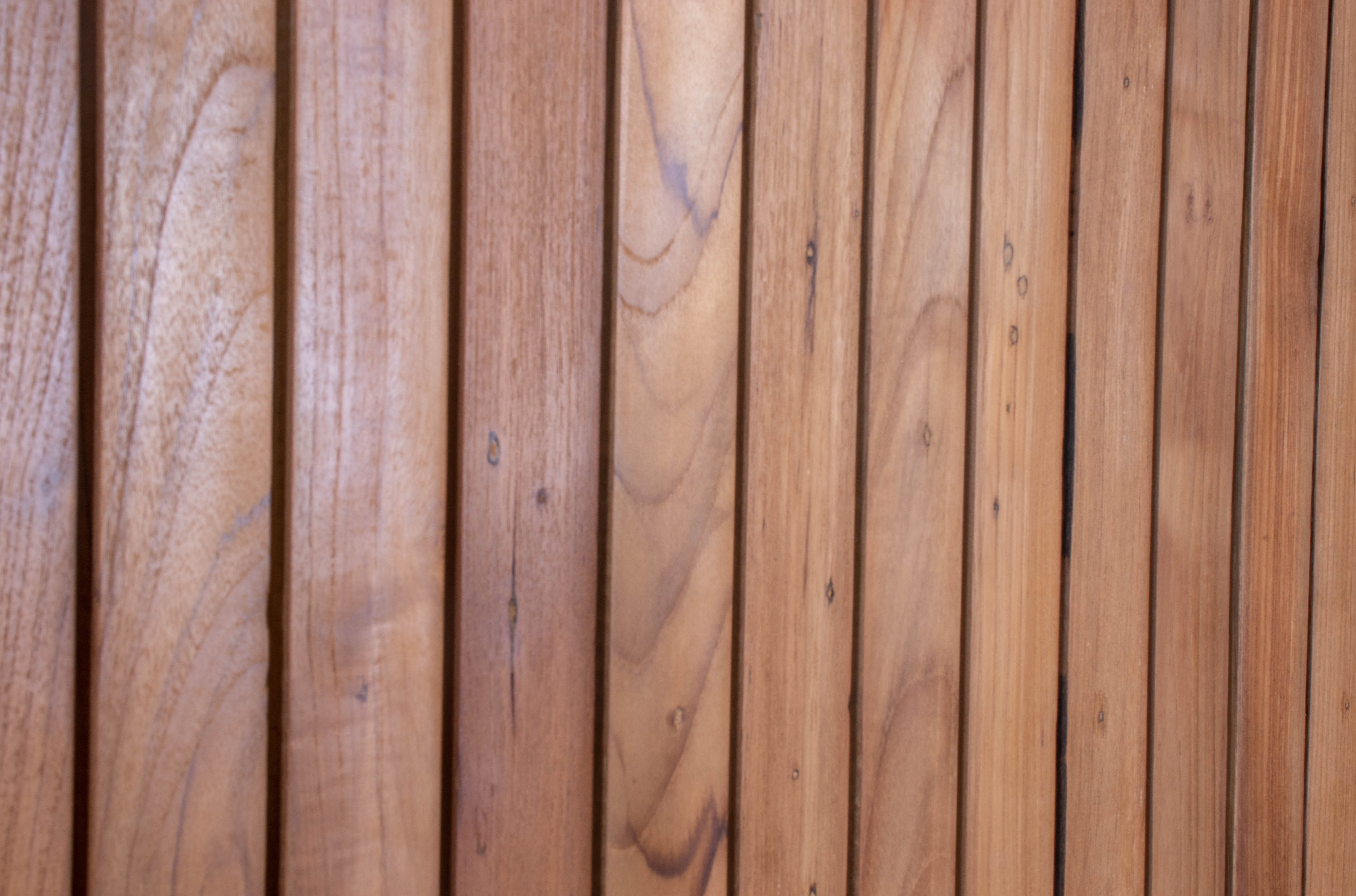 Two Door Slat Mid-Century Modern Cabinet