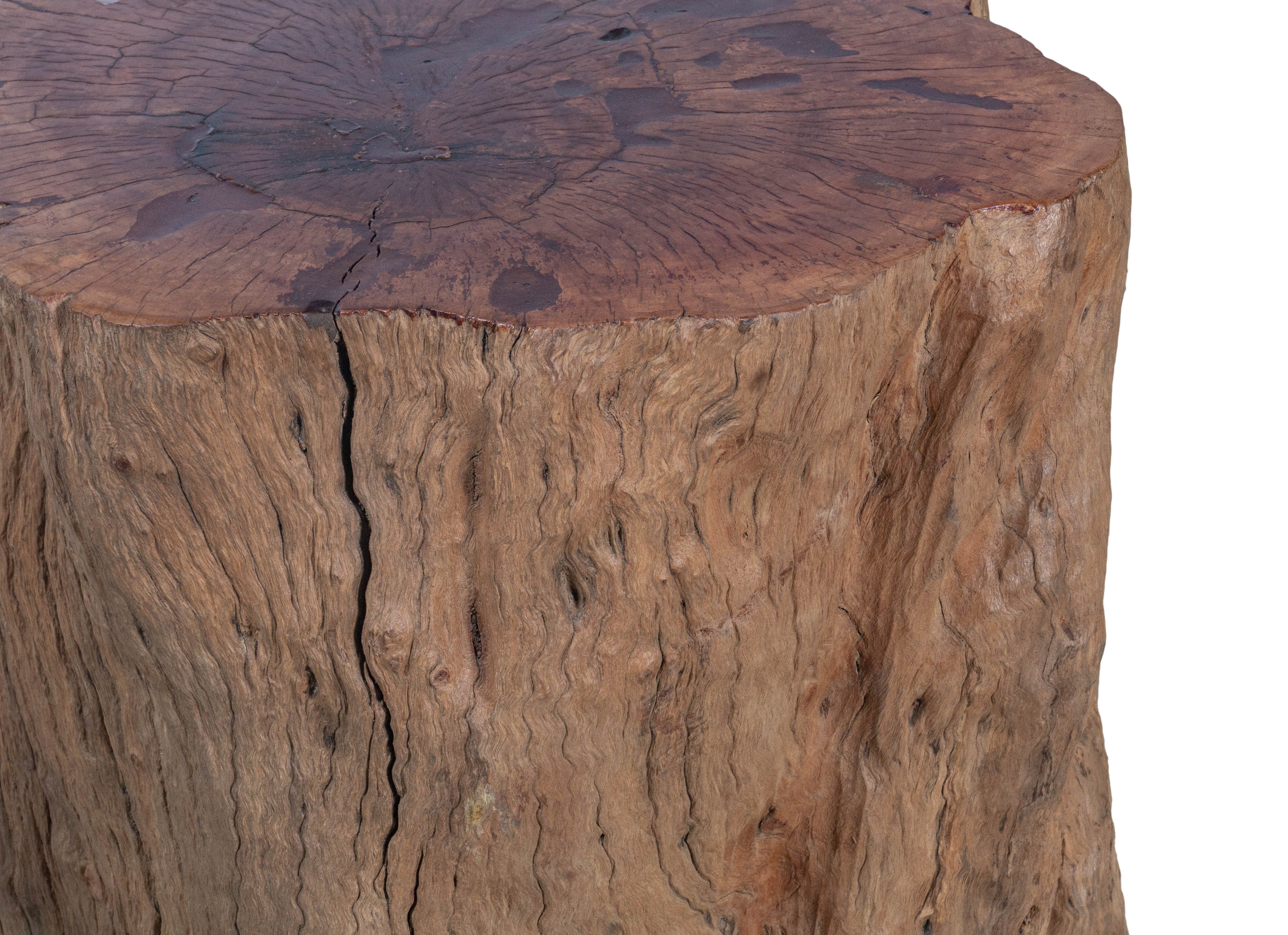 Lychee Wood Organic Form Side Table
