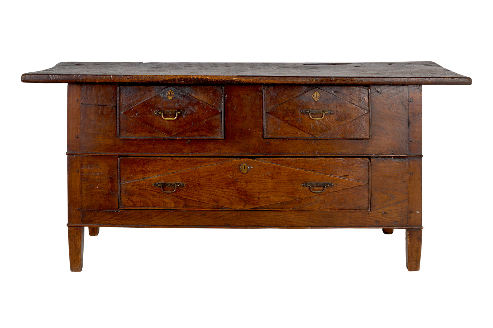 Spanish Serving Table In Patinaed Walnut