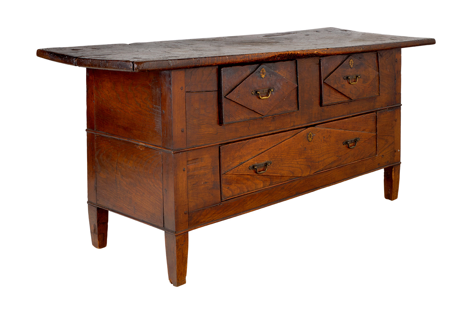 Spanish Serving Table In Patinaed Walnut