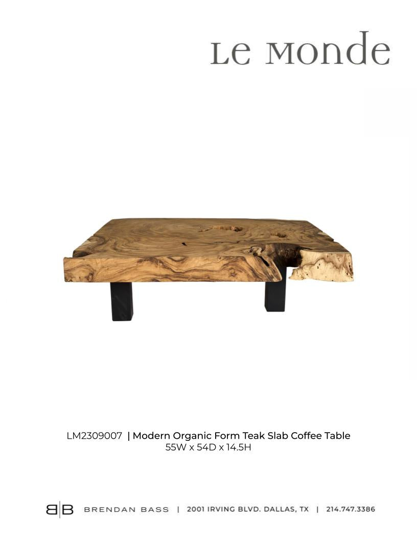 Organic Form Teak Coffee Table