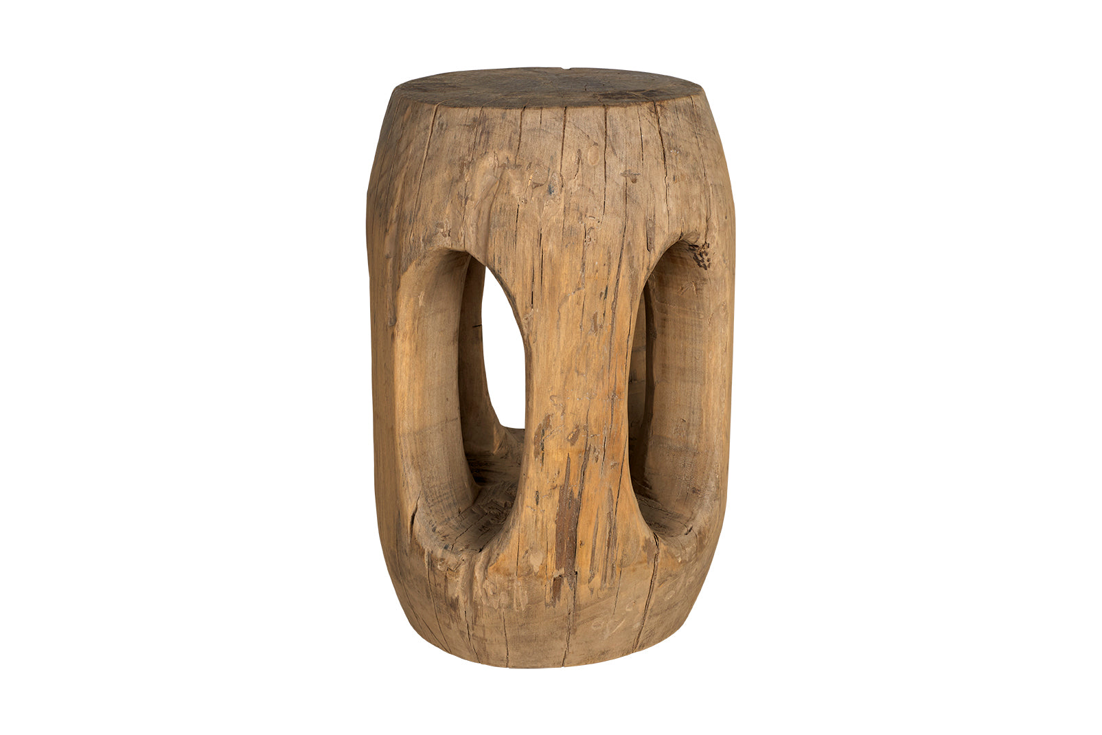Weathered Elm Garden Stool