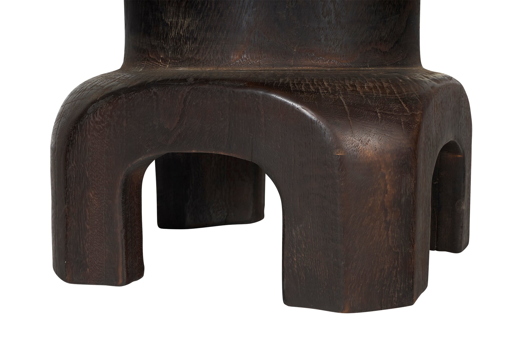 Weathered Patina Japanese Style Wood Side Table