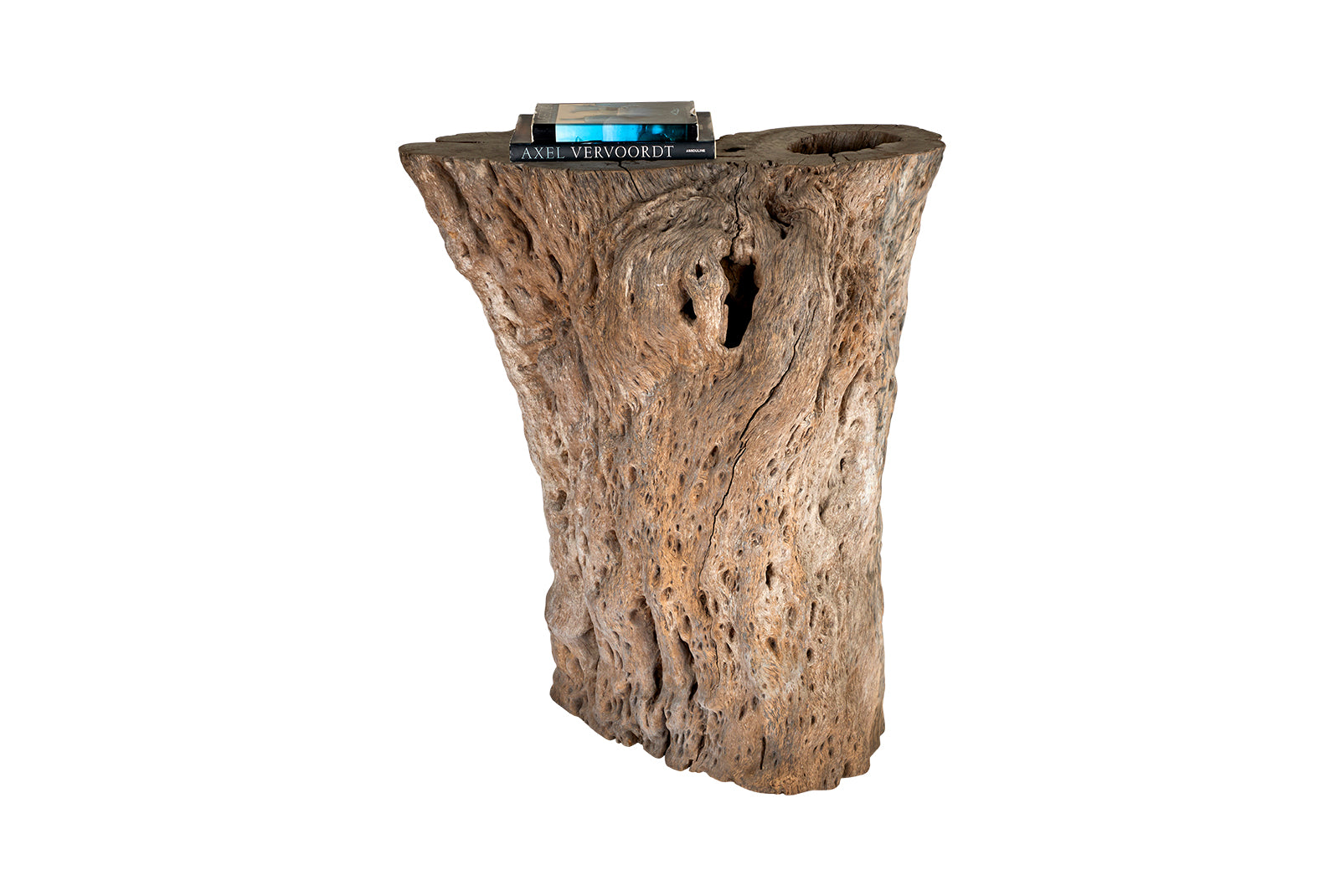 Large Bleached Lychee Wood Console Base