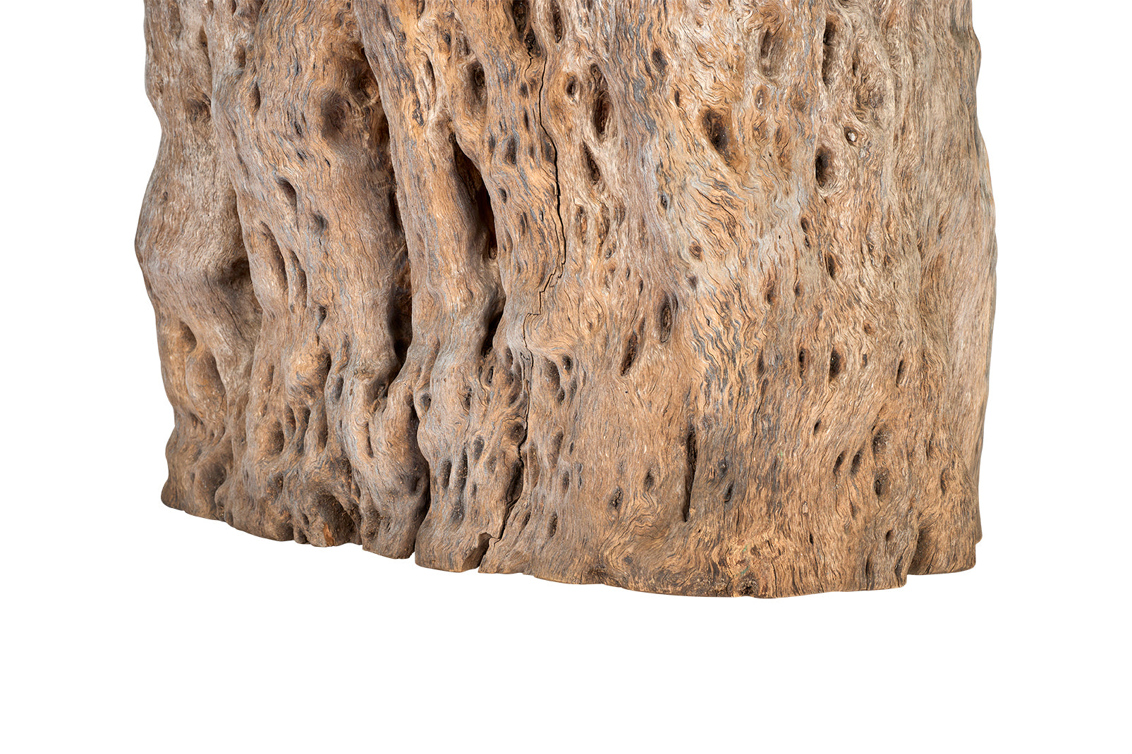 Large Bleached Lychee Wood Console Base