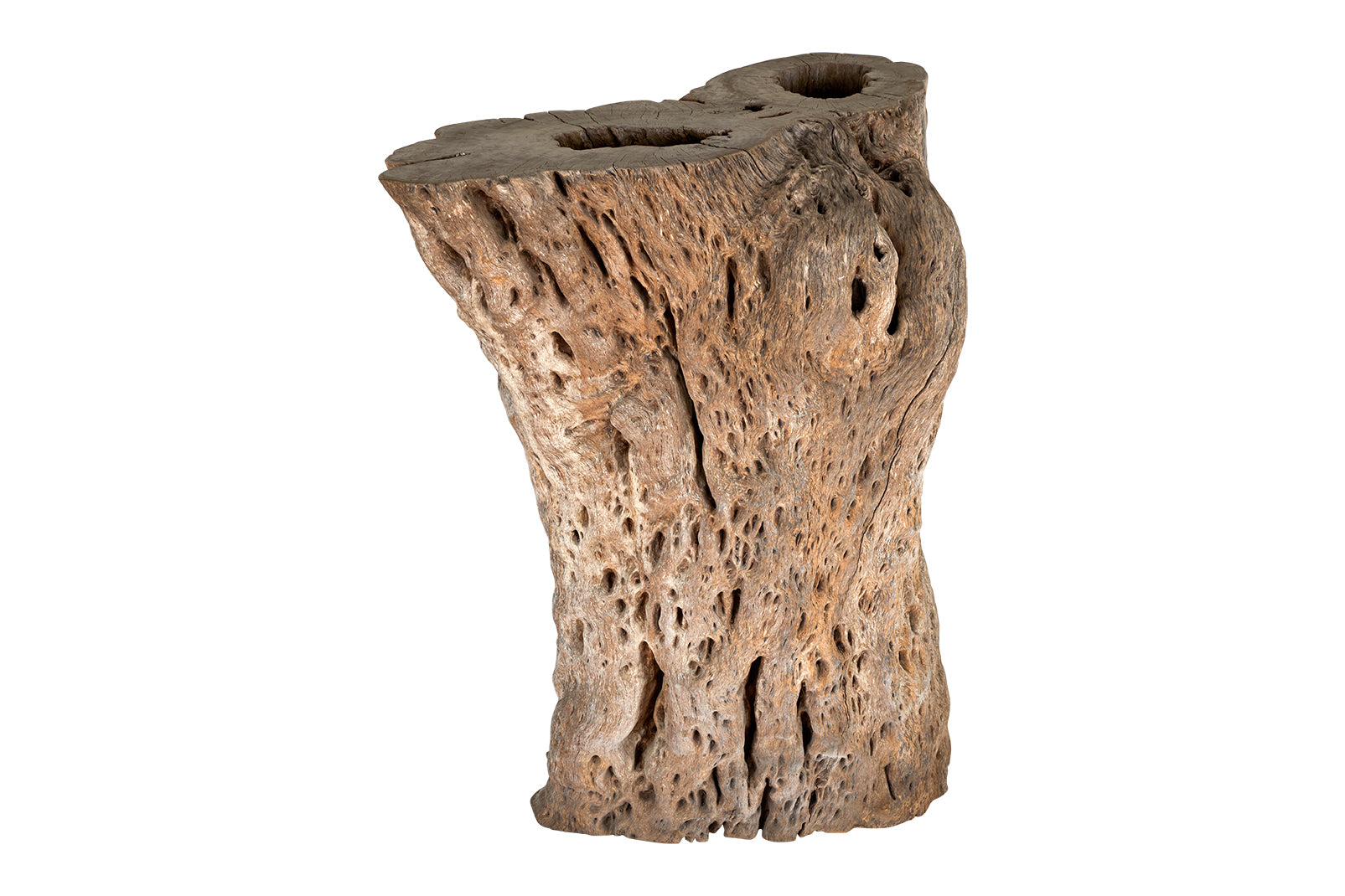 Large Bleached Lychee Wood Console Base