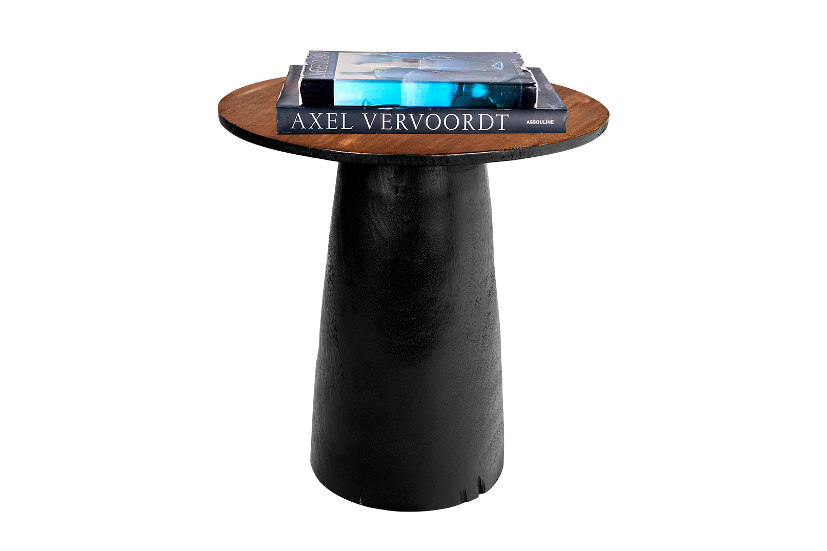 Ebonized Lychee Tapered Side Table