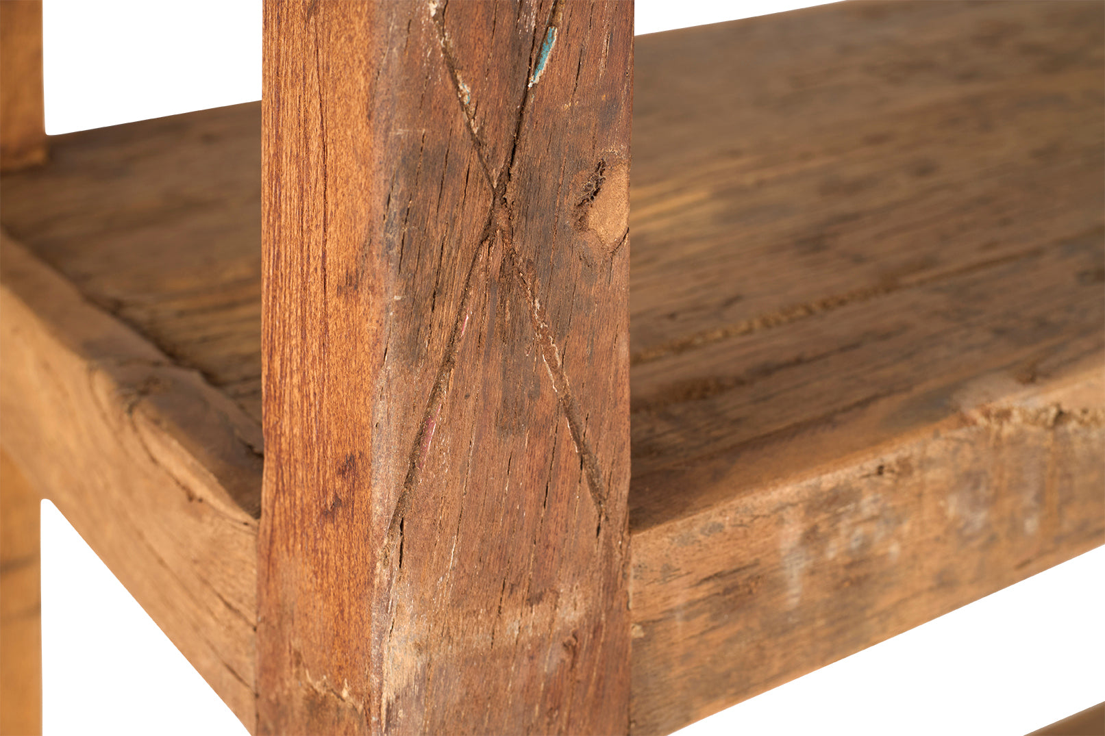 Reclaimed Wood Etagere on Casters