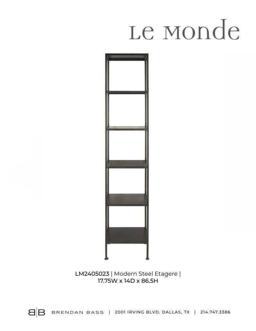 Modern Steel Etagere