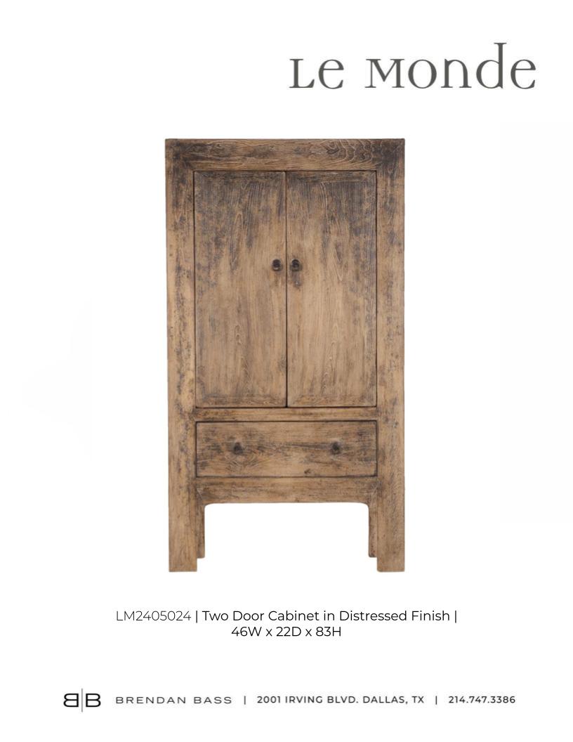 Two Door Distressed Armoire