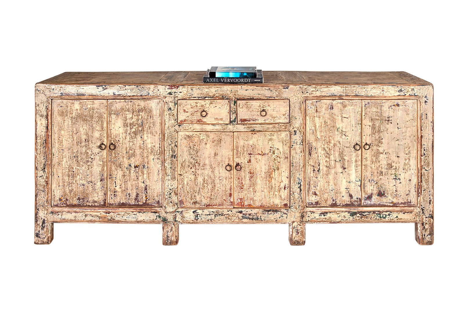 Six Door Two Drawer Server in Original Paint Patina