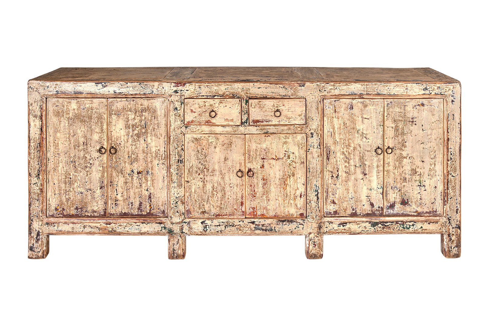 Six Door Two Drawer Server in Original Paint Patina