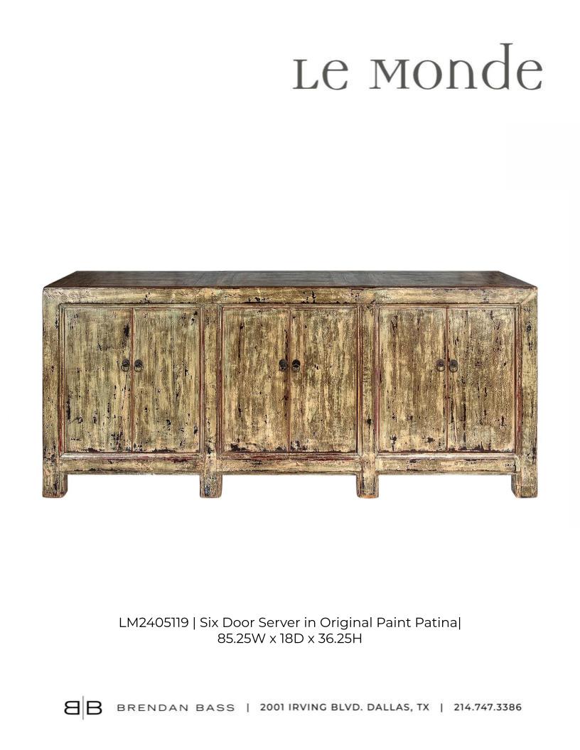 Six Door Server in Original Paint Patina