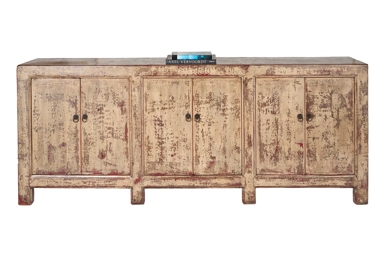 Six Door Server in Original Lacquered Paint Patina