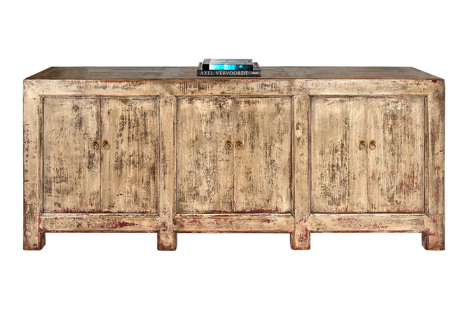 Six Door Server in Lacquered Paint Patina