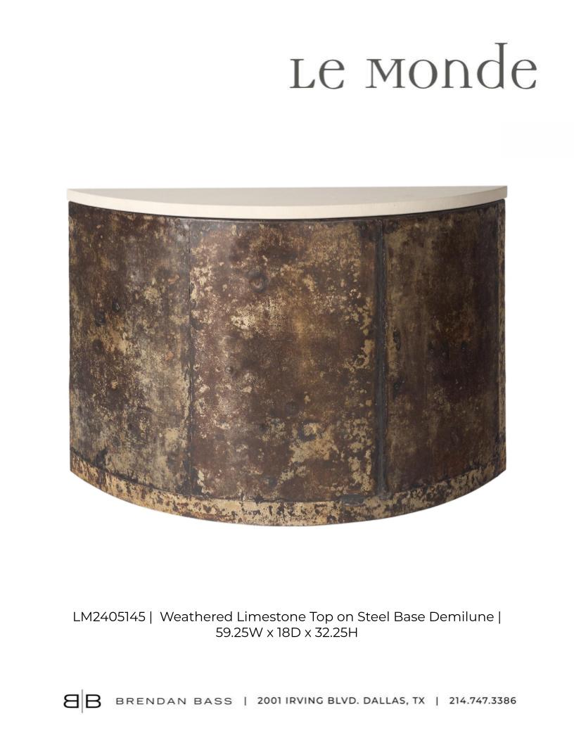 Reclaimed Tin Demi Lune