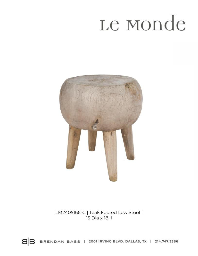 Teakwood Low Stool