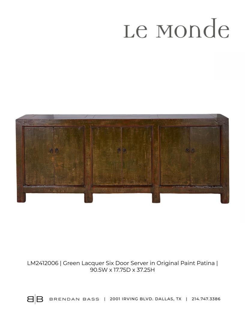 Six Door Lacquered Server