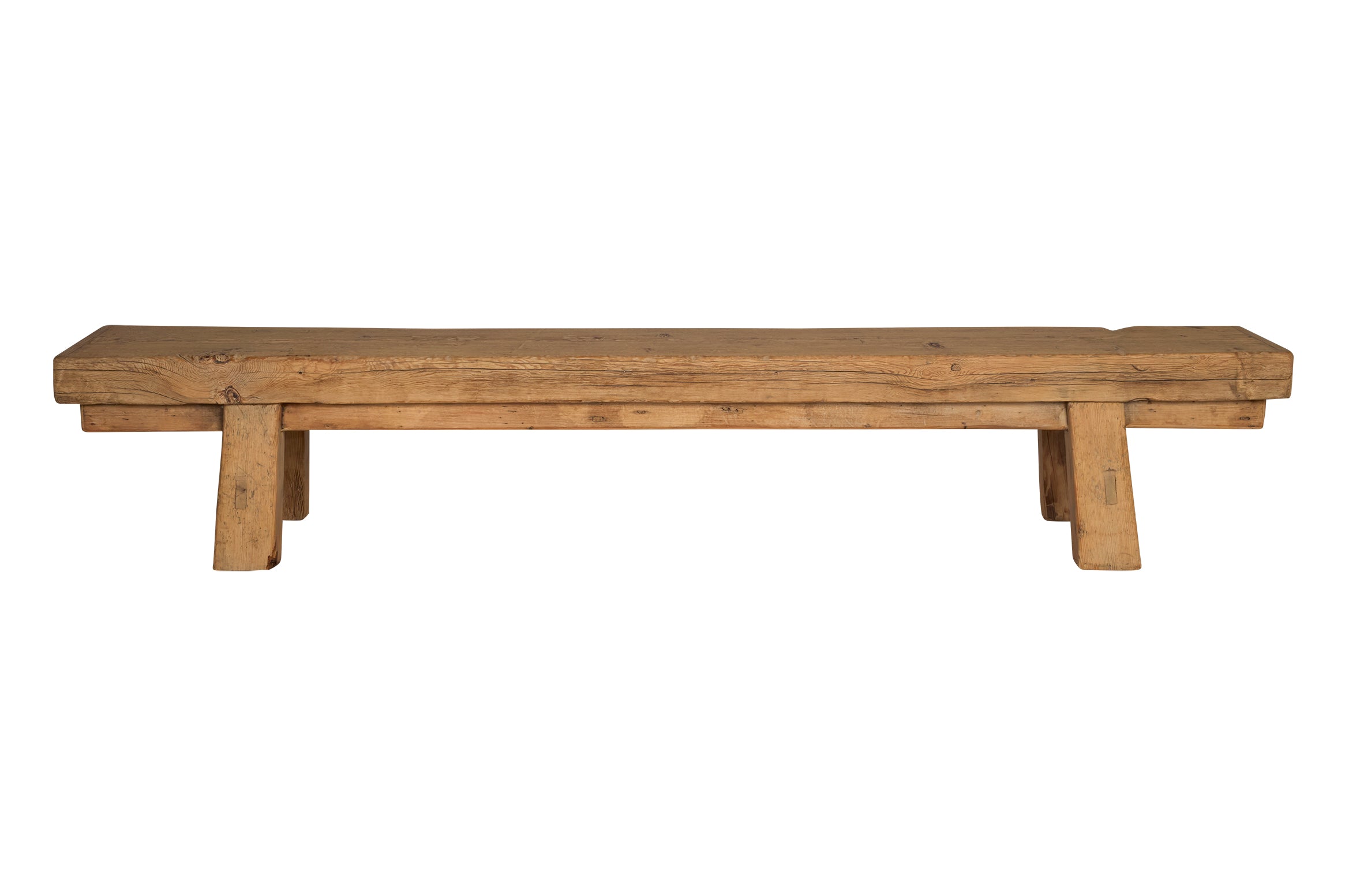 Monumental Reclaimed Elm Bench
