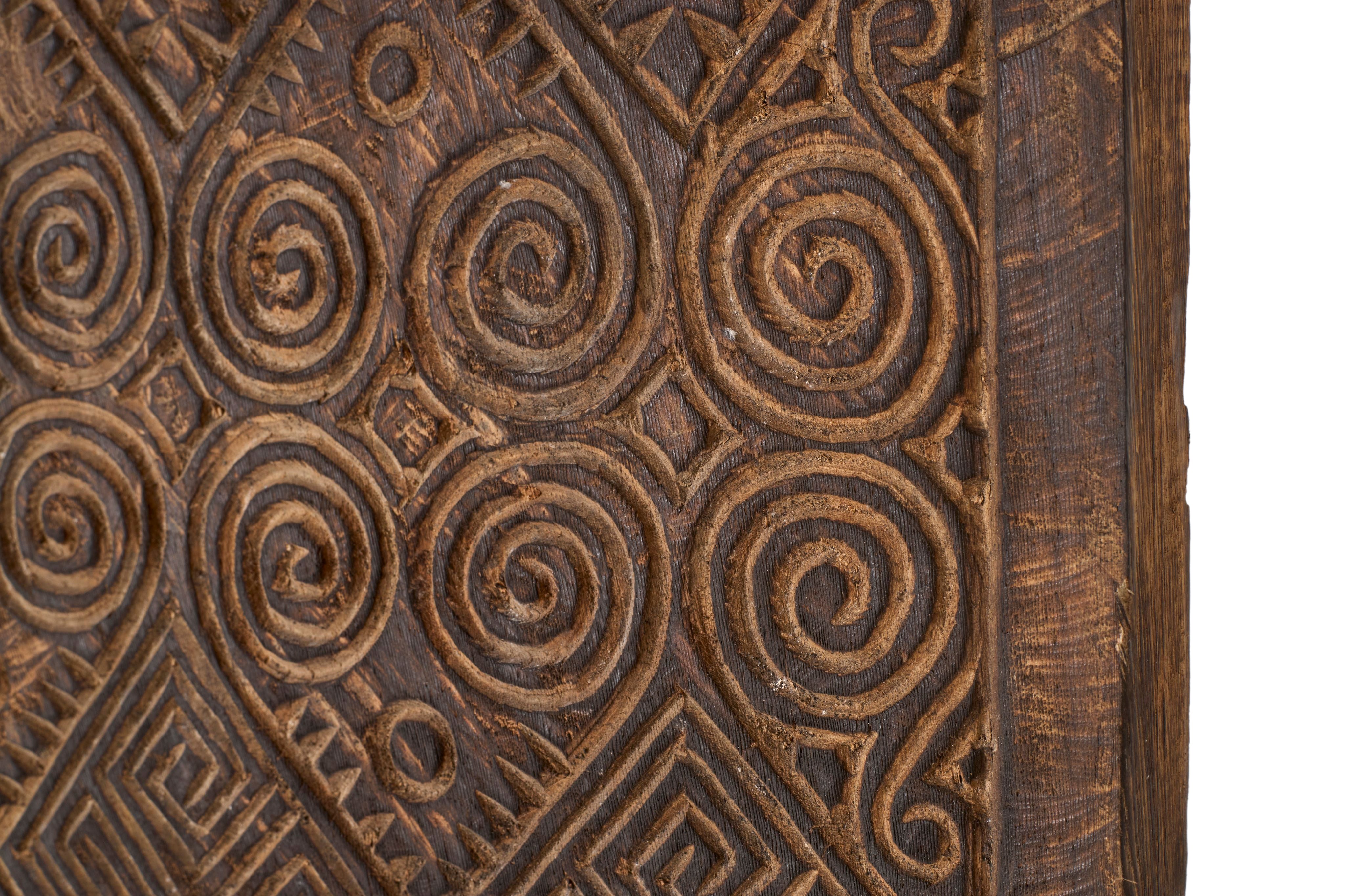 Pair of Intricately Carved Wooden Wall Panels