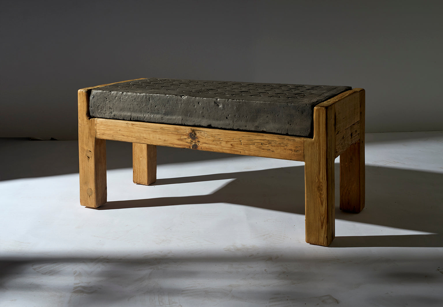 South Asian Architectural Stone Bench
