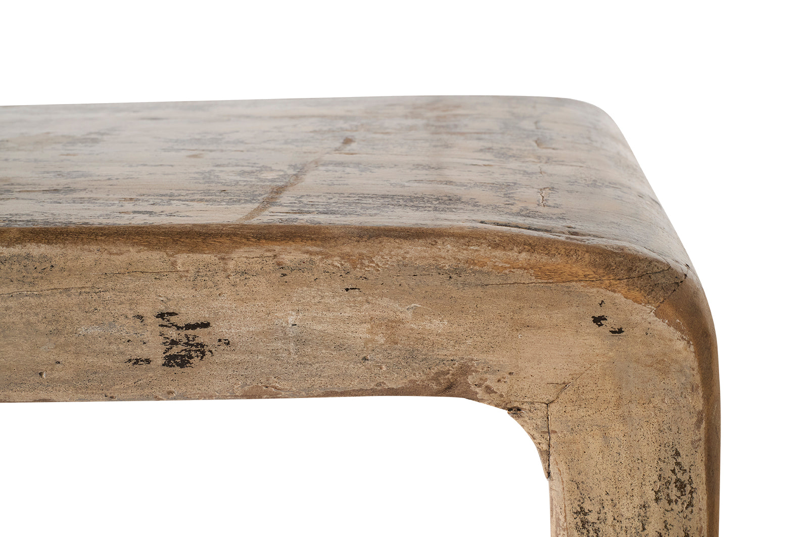 Waterfall Console with Curved Feet in Original Paint Patina