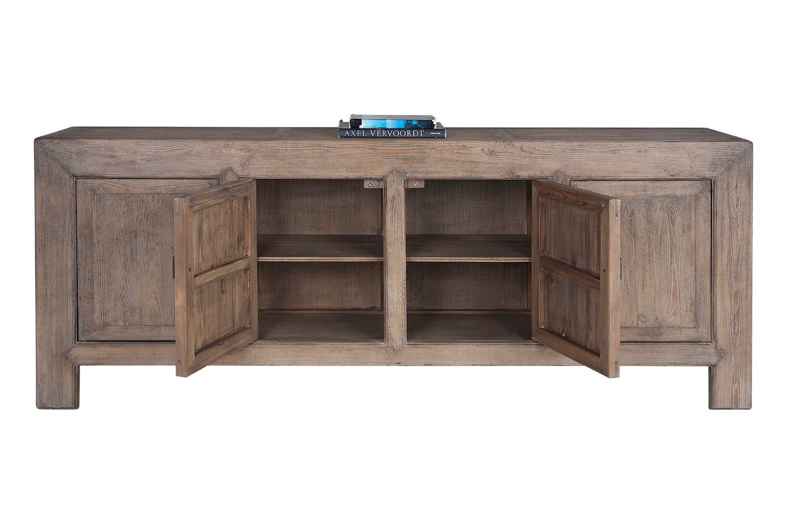 Natural Elm Original Paint Patina Four Door Server