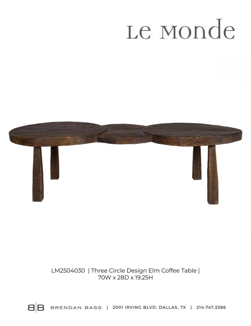 Three Circle Design Coffee Table
