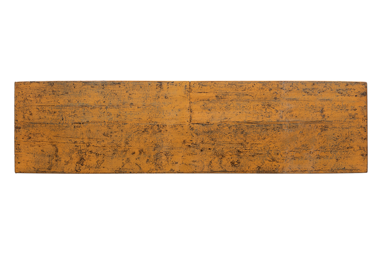 Mustard Lacquered Four Door Server in Original Paint Patina