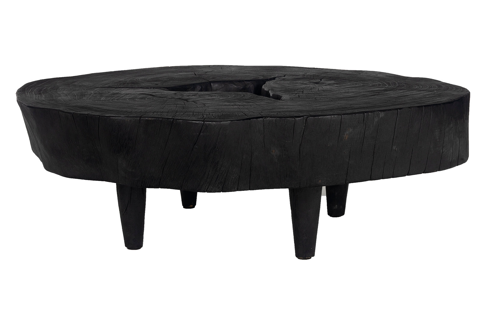 Ebonized Lychee Wood Coffee Table