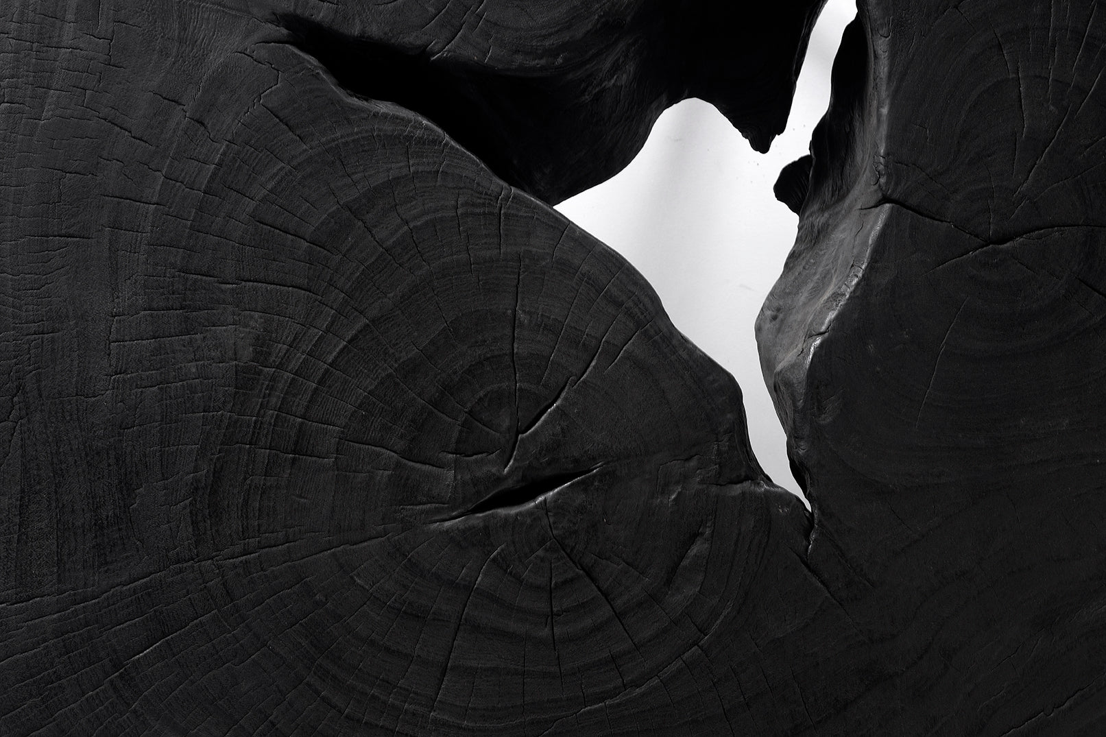 Ebonized Lychee Wood Coffee Table