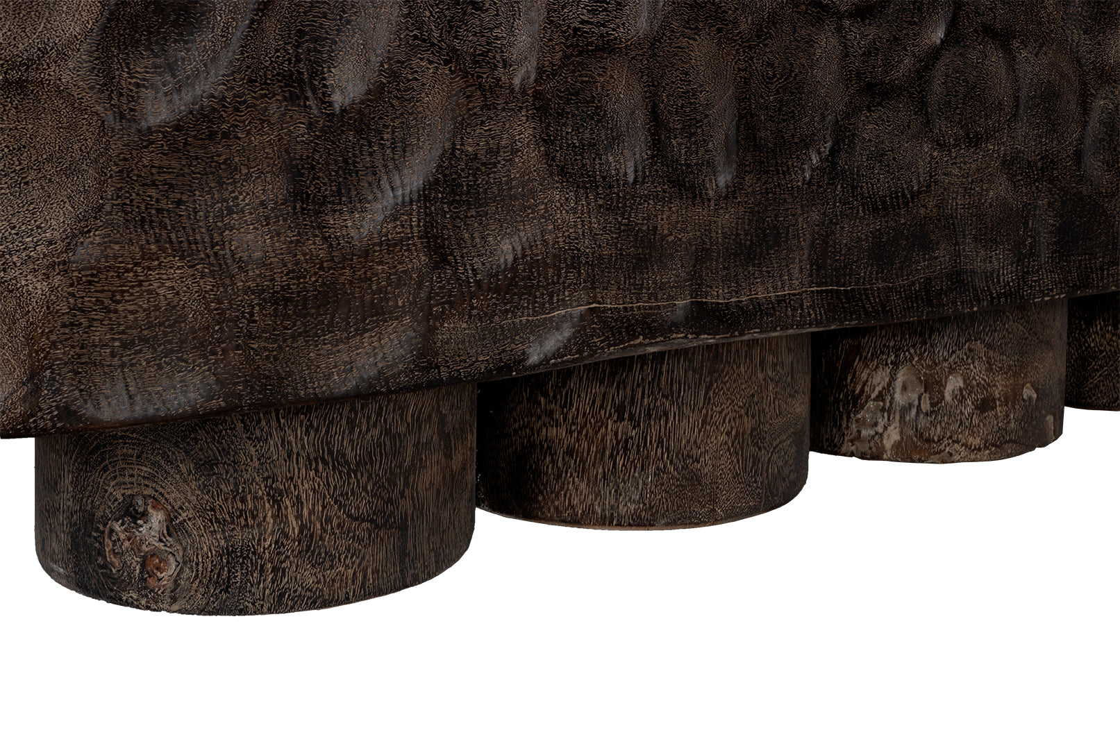 Stained Multi-Plinth Base Bench with Dimple Detail