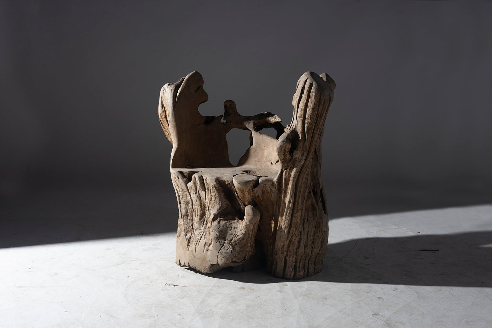 Organic Modern Teak Wood Garden Steat