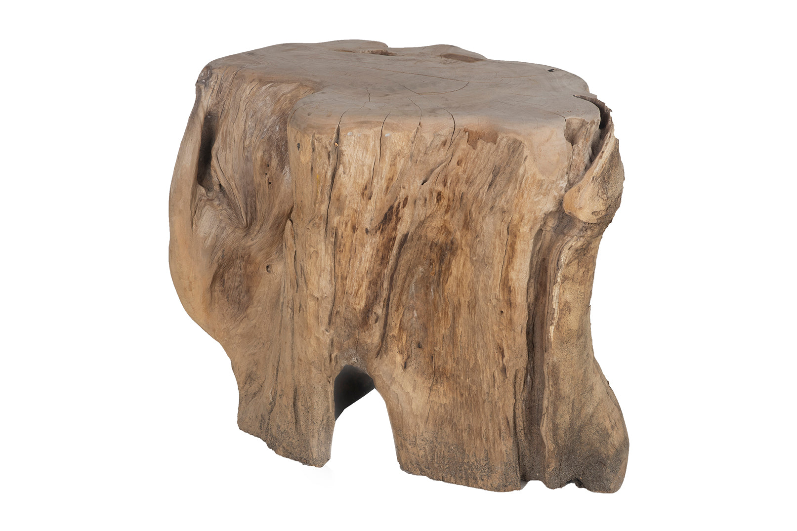 Organic Root Wood Form Teak Side Table