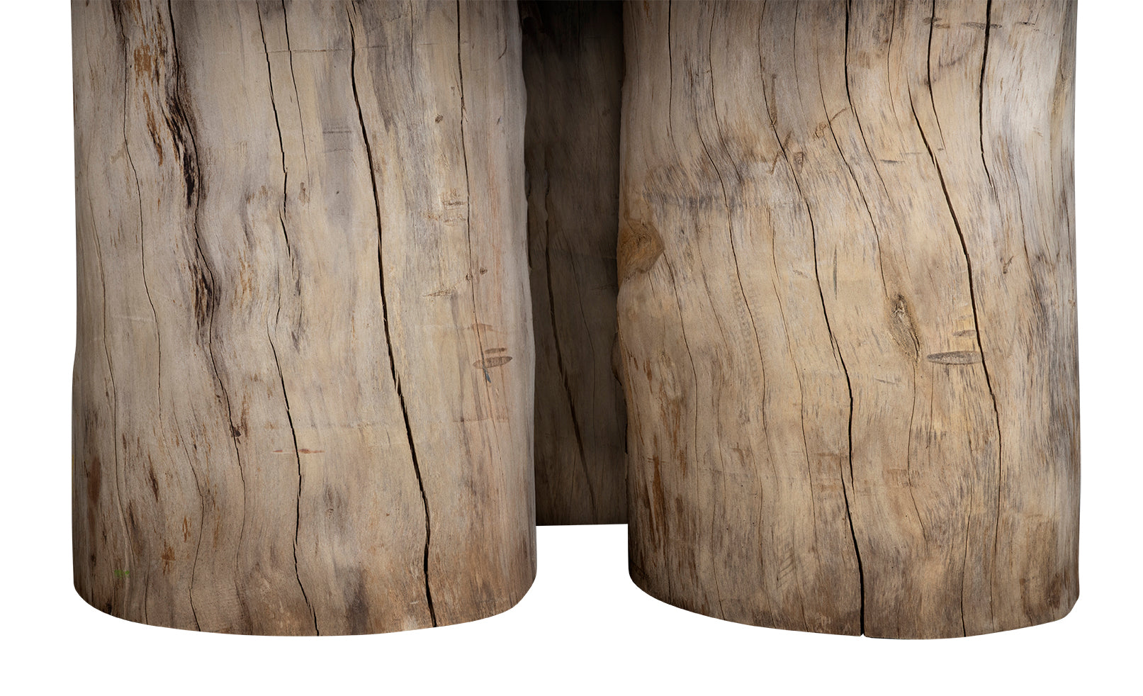 Oak Trunk Base with Lueders Limestone Top Dining Table